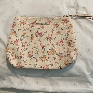Steve Madden Floral faux leather clutch w/zipper